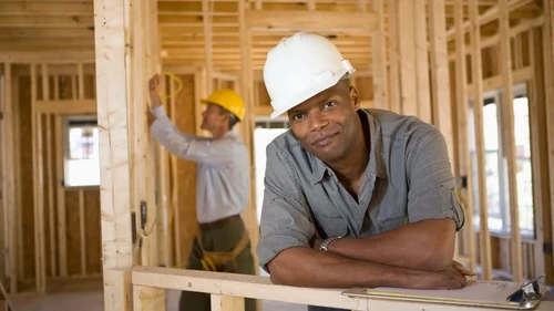 Man doing constuction work.