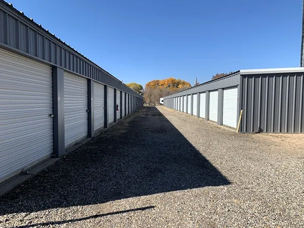 Exterior of storage units at Osprey Storage Hwy 47.