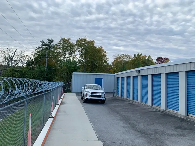 Exterior of outdoor units at Volunteer Storage Knoxville West facility.