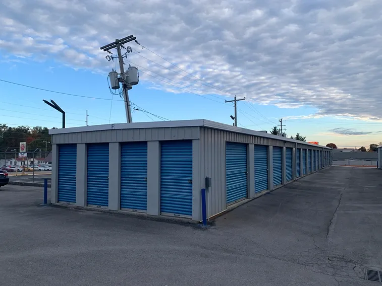 Exterior of outdoor units at Volunteer Storage Knoxville West facility.