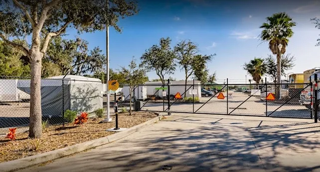 Gated entrance at PG-17 Storage facility.