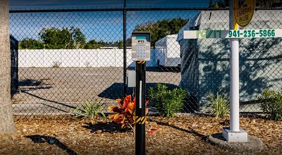 Keypad at PG-17 Storage facility.
