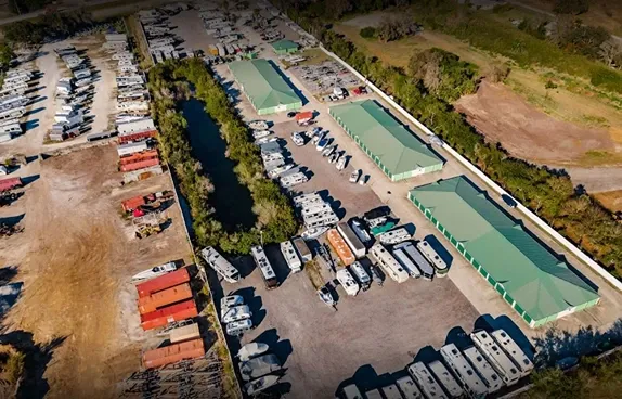 Aerial view of PG-17 Storage facility.