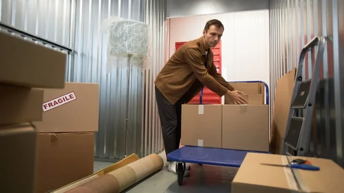 Man loading boxes