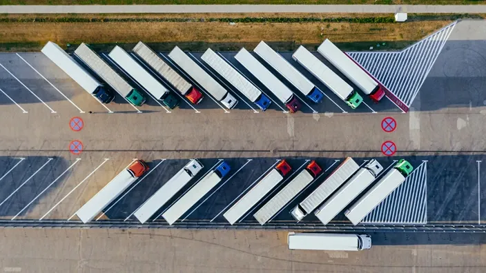 semi truck parking